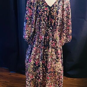 Floral Long Sleeve Dress